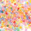 6*6mm multi-style mixed letter and number square acrylic beads for DIY jewelry accessories, bracelets, necklaces, and colorful beads Application Scenario